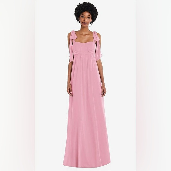 NEW - DESSY - 1564 TIE DRESS - PEONY PINK - SIZE L - Picture 1 of 7